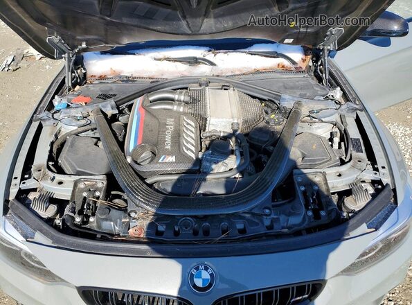 WBS8M9C59J5L00524 2018 BMW M3 Серый Вид задней части салона