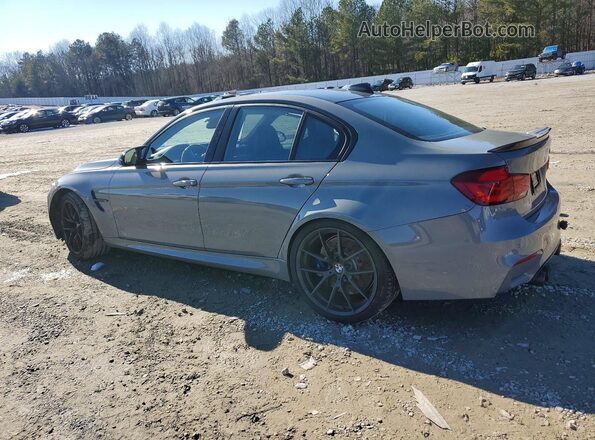 WBS8M9C59J5L00524 2018 BMW M3 Серый Задняя левая четверть
