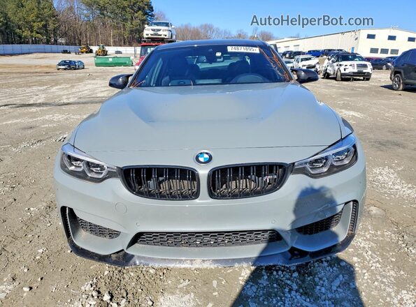 WBS8M9C59J5L00524 2018 BMW M3 Серый Вид спереди