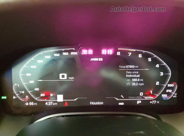 WBSAE0C02PCL26790 2023 BMW M8 Black Widok zestawu wskaźników
