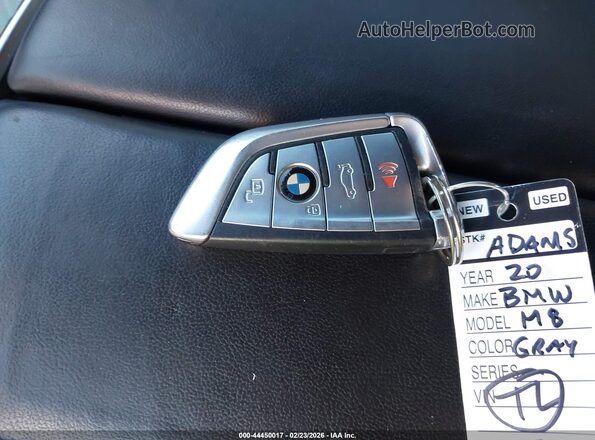 WBSAE0C03LCD69323 2020 BMW M8 Gray Widok deski rozdzielczej
