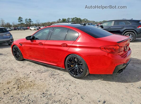 WBSJF0C08LCD17957 2020 BMW M5 Красный Задняя левая четверть