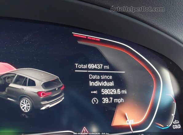 WBX47DP02PN225000 2023 BMW X3 Серый Вид задних сидений