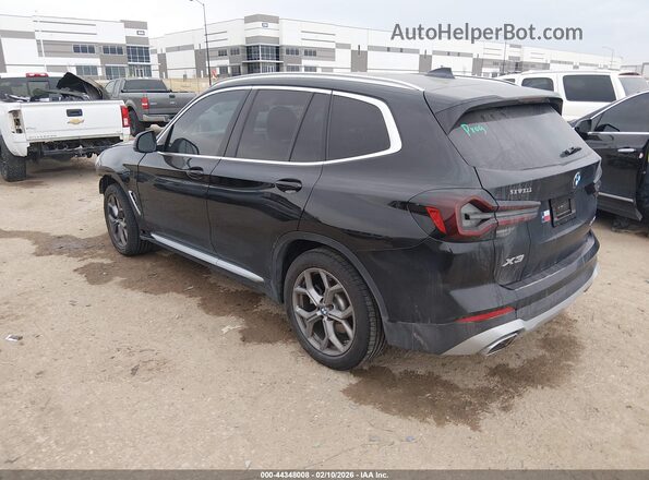 WBX57DP0XRN308357 2024 BMW X3 Black Trasero izquierdo