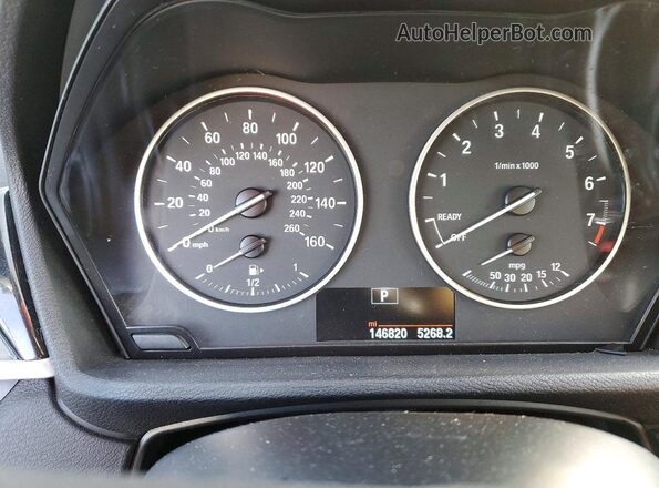 WBXHT3C33H5F73660 2017 BMW X1 Black Widok zestawu wskaźników