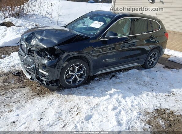 WBXHT3C35G5E51476 2016 BMW X1 Черный Передняя левая четверть