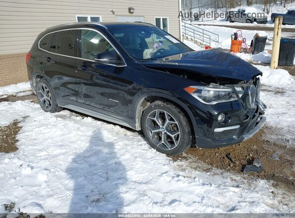 WBXHT3C35G5E51476 2016 BMW X1 Черный Передняя правая четверть