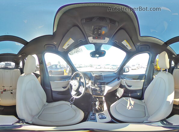 WBXHT3C37GP884279 2016 BMW X1 Blue Widok wnętrza 360 stopni