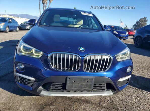 WBXHT3C37GP884279 2016 BMW X1 Blue Widok z przodu