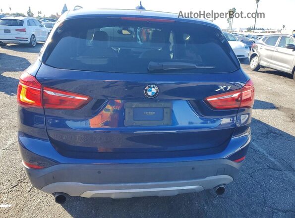 WBXHT3C37GP884279 2016 BMW X1 Blue Widok z tyłu