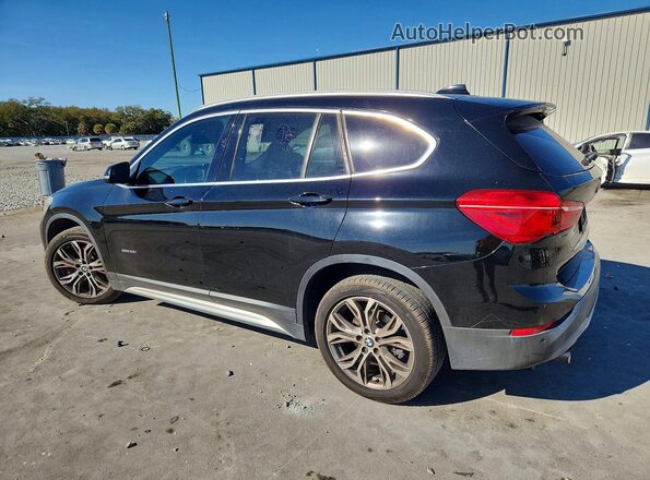 WBXHT3C37H5F87044 2017 BMW X1 Black Tył prawy