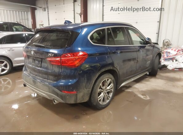 WBXHT3C38GP887188 2016 BMW X1 Синий Задняя правая четверть