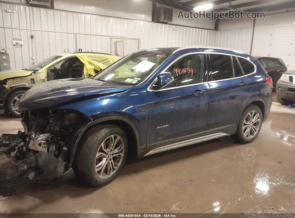 WBXHT3C38GP887188 2016 BMW X1 Синий Панорамный вид салона 360°