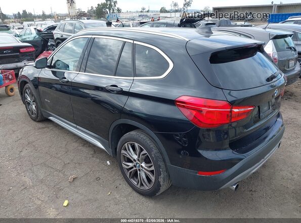 WBXHT3Z34G4A49252 2016 BMW X1 Черный Задняя левая четверть