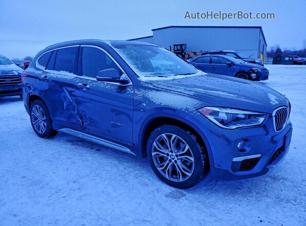 WBXHT3Z35G4A50359 2016 BMW X1 Серый Передняя правая четверть