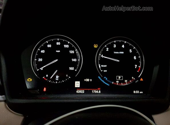 WBXJG9C07N5V41771 2022 BMW X1 Черный Вид щитка приборов