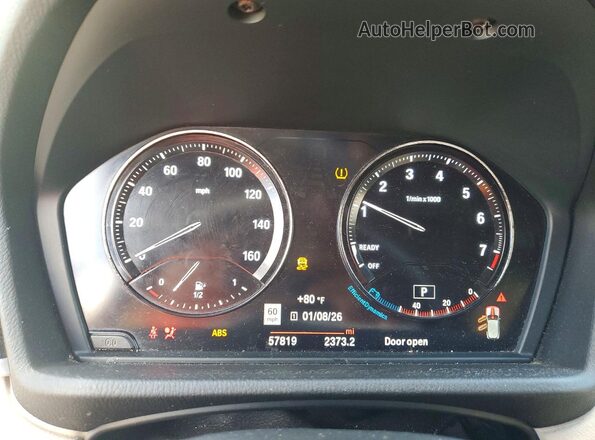 WBXYH9C02L5P63174 2020 BMW X2 Gray Instrument cluster view