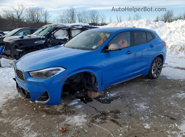 WBXYN1C09M5S67672 2021 BMW X2 Синий Передняя левая четверть