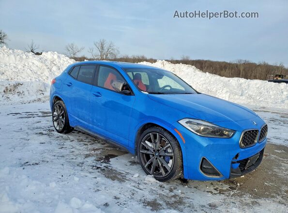 WBXYN1C09M5S67672 2021 BMW X2 Синий Передняя правая четверть