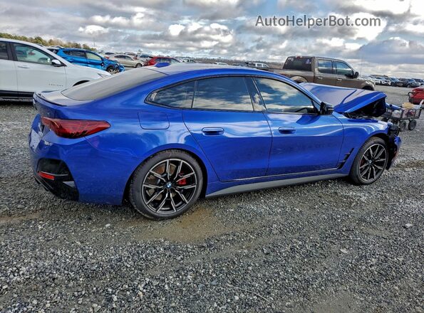 WBY23HD06SFV50746 2025 BMW I4 Синий Задняя правая четверть