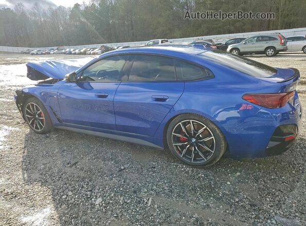 WBY23HD06SFV50746 2025 BMW I4 Синий Задняя левая четверть
