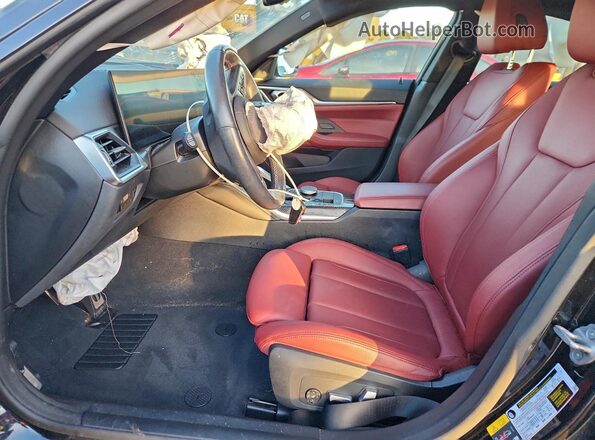 WBY33AW03RFS03149 2024 BMW I4 Black Widok wnętrza z przodu
