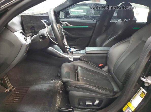 WBY33AW05NFM42406 2022 BMW I4 Черный Вид салона спереди
