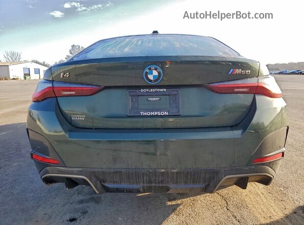 WBY33AW05NFN01616 2022 BMW I4 Green Вид ззаду