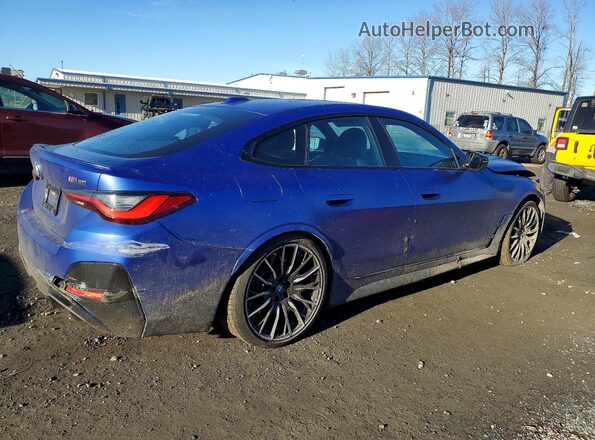 WBY33AW07NFM77108 2022 BMW I4 Синий Задняя правая четверть