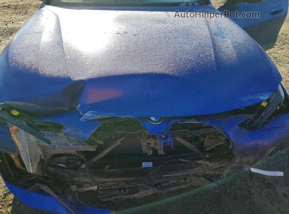 WBY33AW07NFM77108 2022 BMW I4 Синий Вид задней части салона