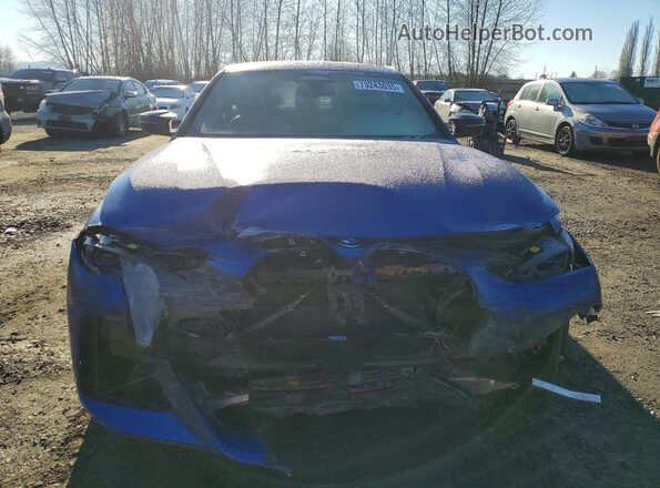 WBY33AW07NFM77108 2022 BMW I4 Синий Вид спереди