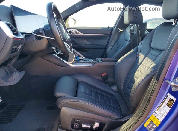 WBY33AW07NFM77108 2022 BMW I4 Синий Вид салона спереди
