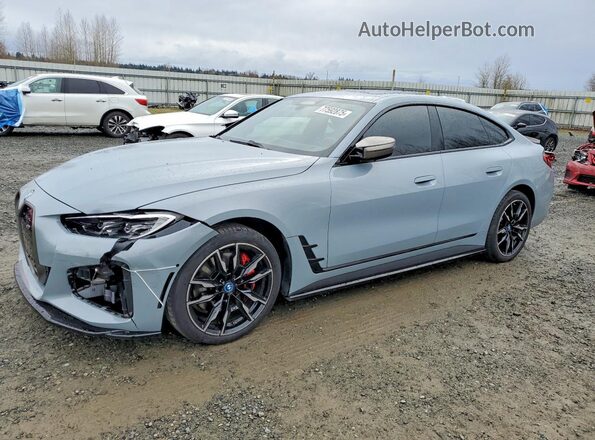 WBY33AW09NFN17141 2022 BMW I4 Серый Передняя левая четверть