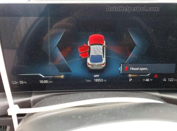 WBY33AW09NFN17141 2022 BMW I4 Серый Вид щитка приборов