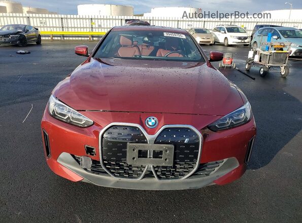 WBY43AW04PFR35646 2023 BMW I4 Burgundy წინა ხედი