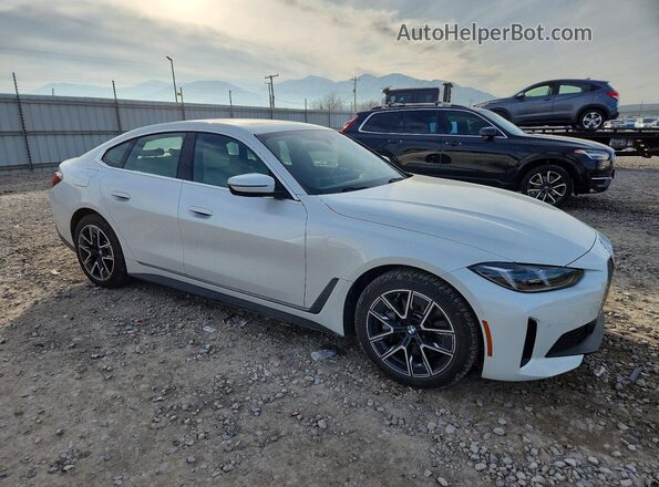 WBY43HD00SFT65939 2025 BMW I4 White Передня права чверть