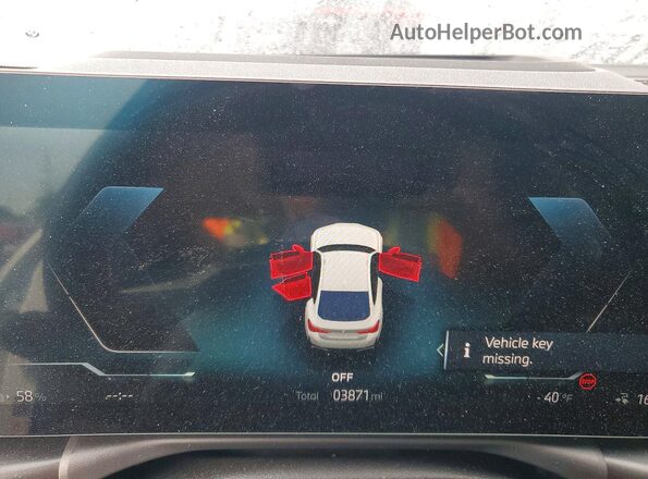 WBY43HD09SFT98650 2025 BMW I4 Белый Вид щитка приборов