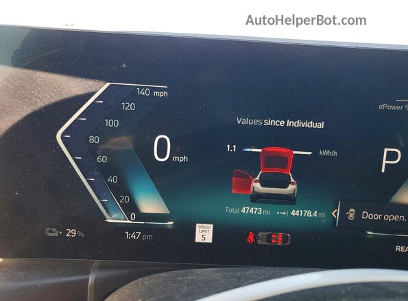 WBY73AW0XNFN10152 2022 BMW I4 Белый Вид щитка приборов