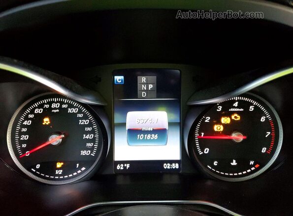 WDC0G4JB6KV144087 2019 MERCEDES-BENZ GLC-CLASS Gray Вид щитка приладів