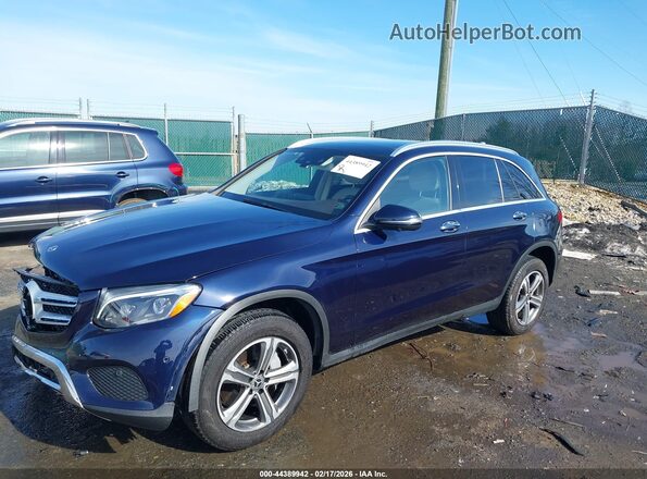 WDC0G4KB9JV053389 2018 MERCEDES-BENZ GLC 300 Синий Передняя левая четверть