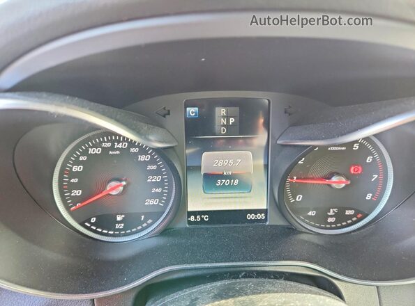 WDC0G4KBXJV042997 2018 MERCEDES-BENZ GLC-CLASS White Widok zestawu wskaźników