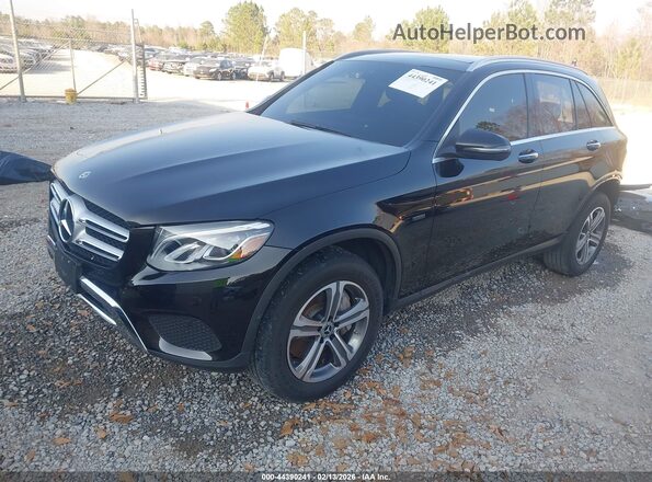 WDC0G5EB4KF496739 2019 MERCEDES-BENZ GLC 350E Black Առջևի ձախ երեք քառորդ տեսարան
