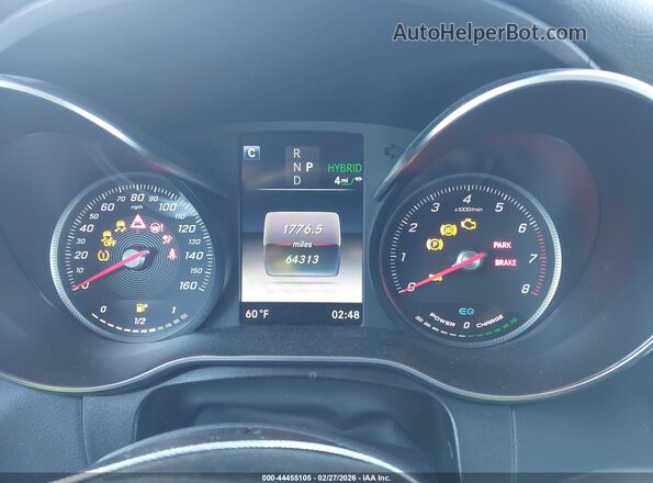 WDC0G5EB7KF627579 2019 MERCEDES-BENZ GLC 350E Black Հետևի նստատեղերի տեսք