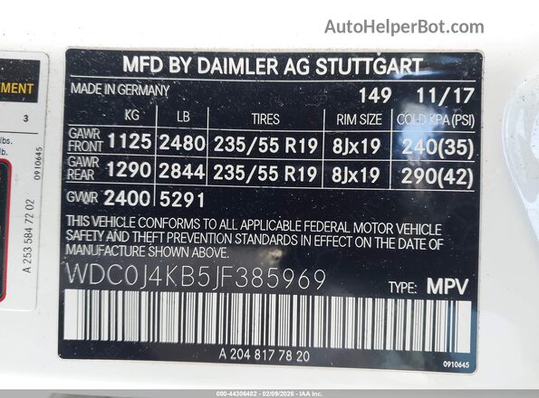 WDC0J4KB5JF385969 2018 MERCEDES-BENZ GLC 300 COUPE Белый Вид подкапотного пространства