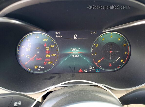 WDC0J8EB8LF714573 2020 MERCEDES-BENZ GLC-CLASS Black Vista del cuadro de instrumentos