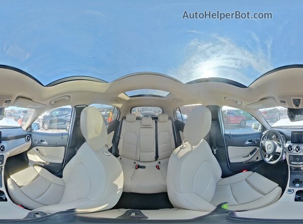 WDCTG4EB5KJ551896 2019 MERCEDES-BENZ GLA White Widok wnętrza 360 stopni