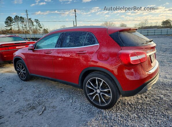 WDCTG4EB6GJ256250 2016 MERCEDES-BENZ GLA Red Задня ліва чверть