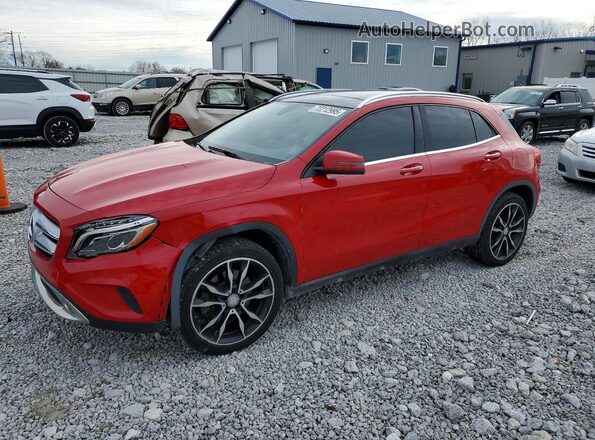 WDCTG4EB8HJ305952 2017 MERCEDES-BENZ GLA Red Przód lewy