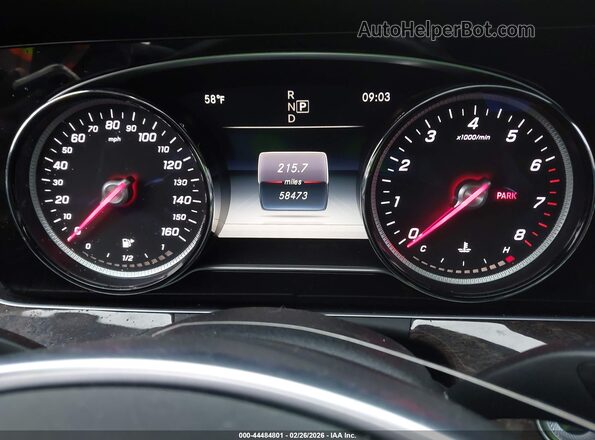 WDD1J6FB3JF023564 2018 MERCEDES-BENZ E-CLASS Черный Вид задних сидений