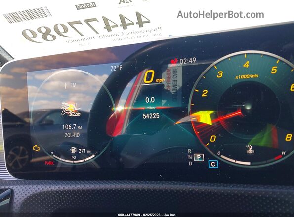 WDD3G4EB2LW038153 2020 MERCEDES-BENZ A 220 Красный Вид задних сидений